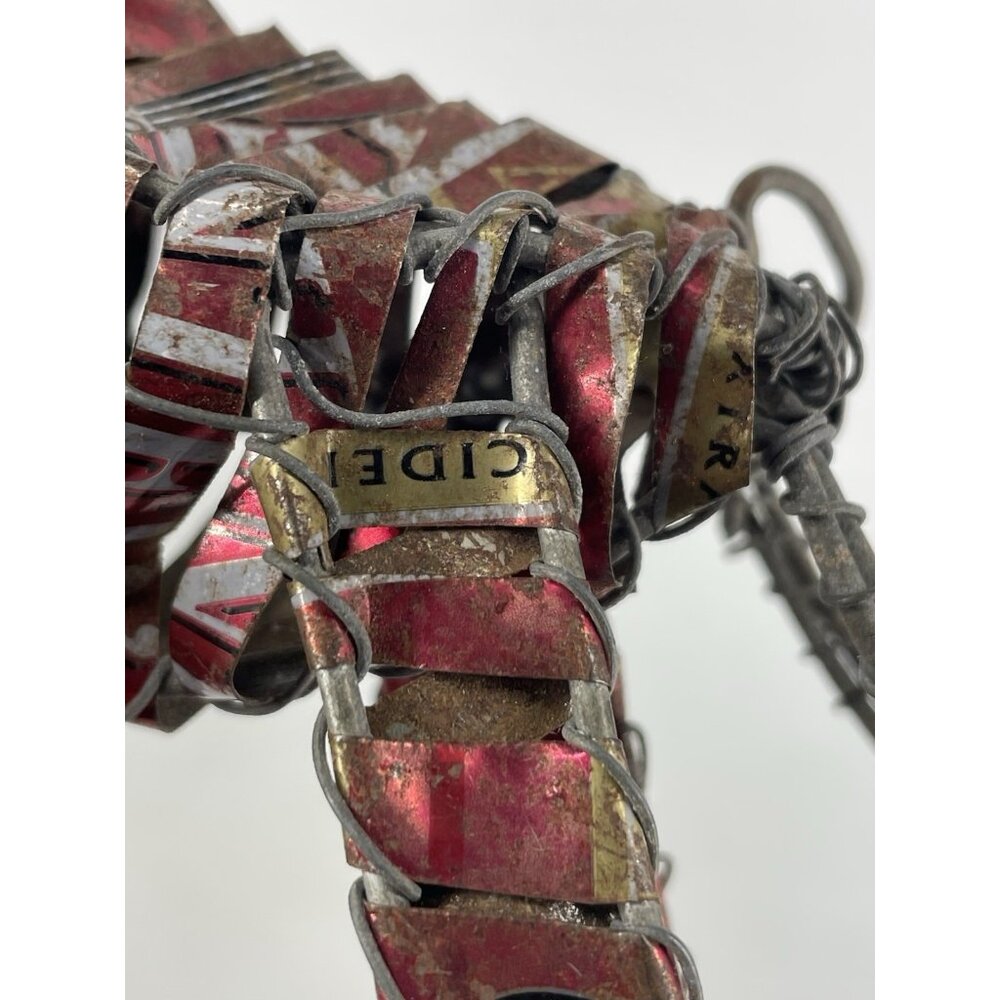 Aluminum Can Giraffe Animal Statue Handmade Pop Art Sculpture - Picture 8 of 13